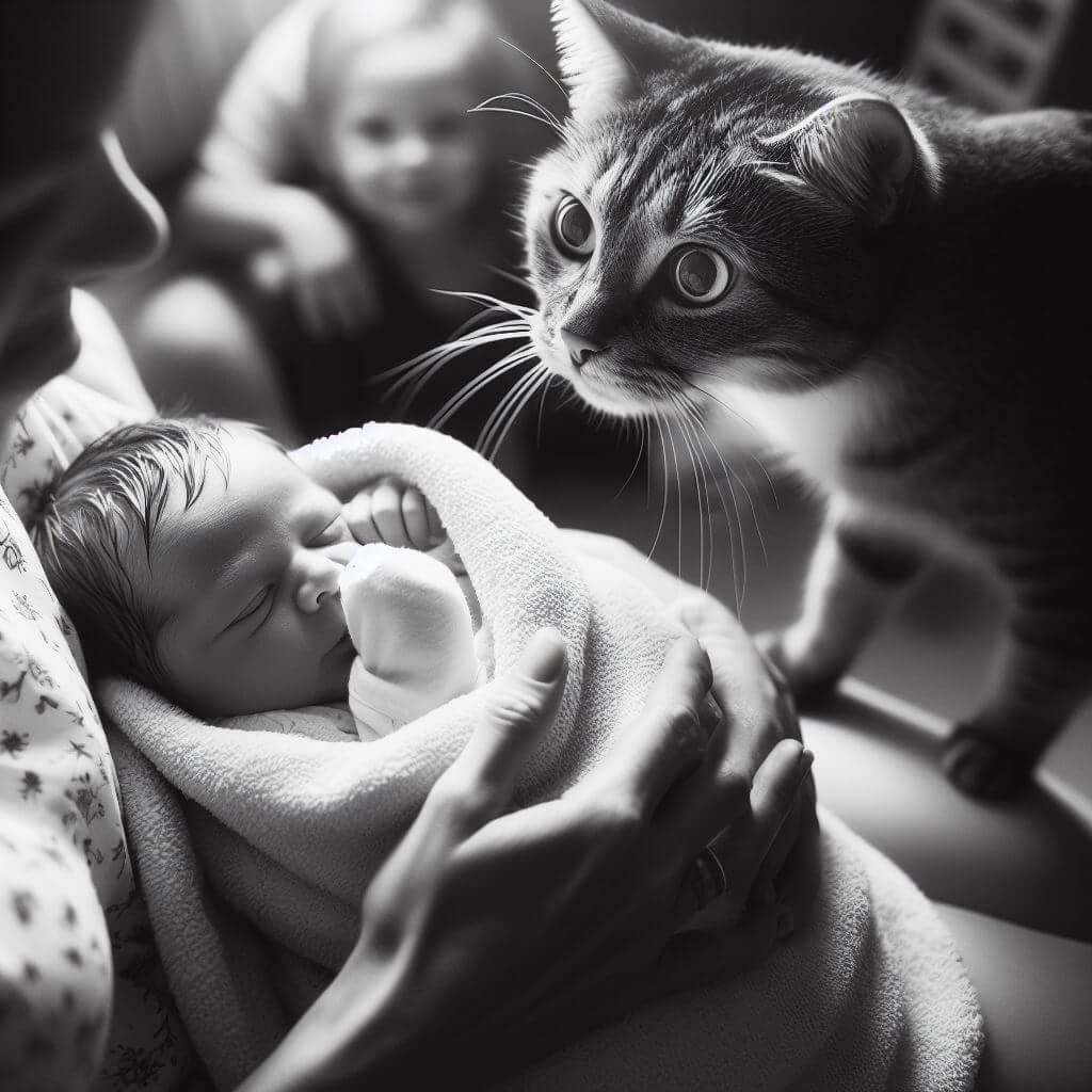 Baby with Cat